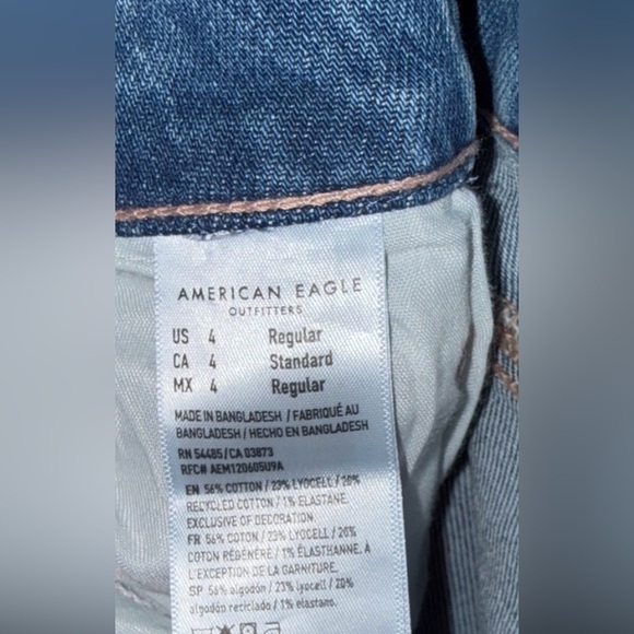 American Eagle Outfitters Women’s High-Rise Blue Flare Jeans Size 4 - Picture 8 of 8
